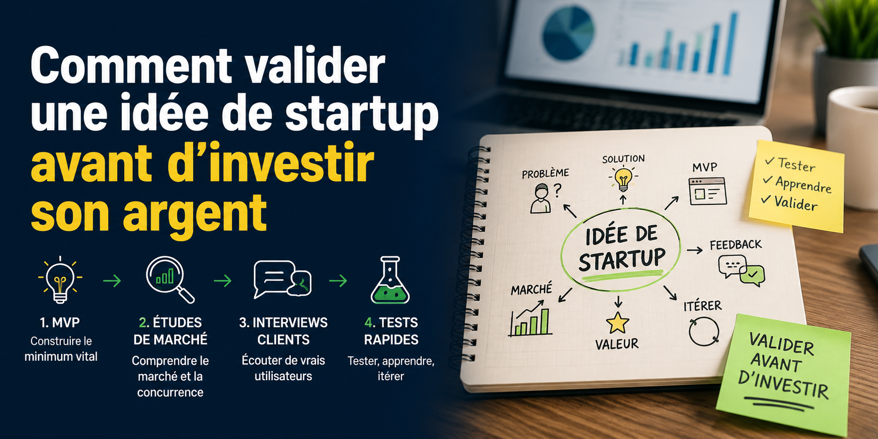 Hero image for Comment valider une idée de startup avant d'investir son argent