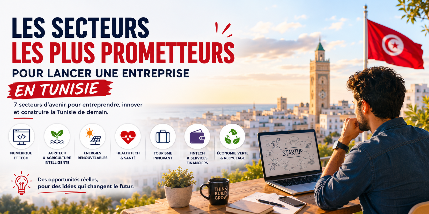 Hero image for Les secteurs les plus prometteurs pour lancer une entreprise en Tunisie